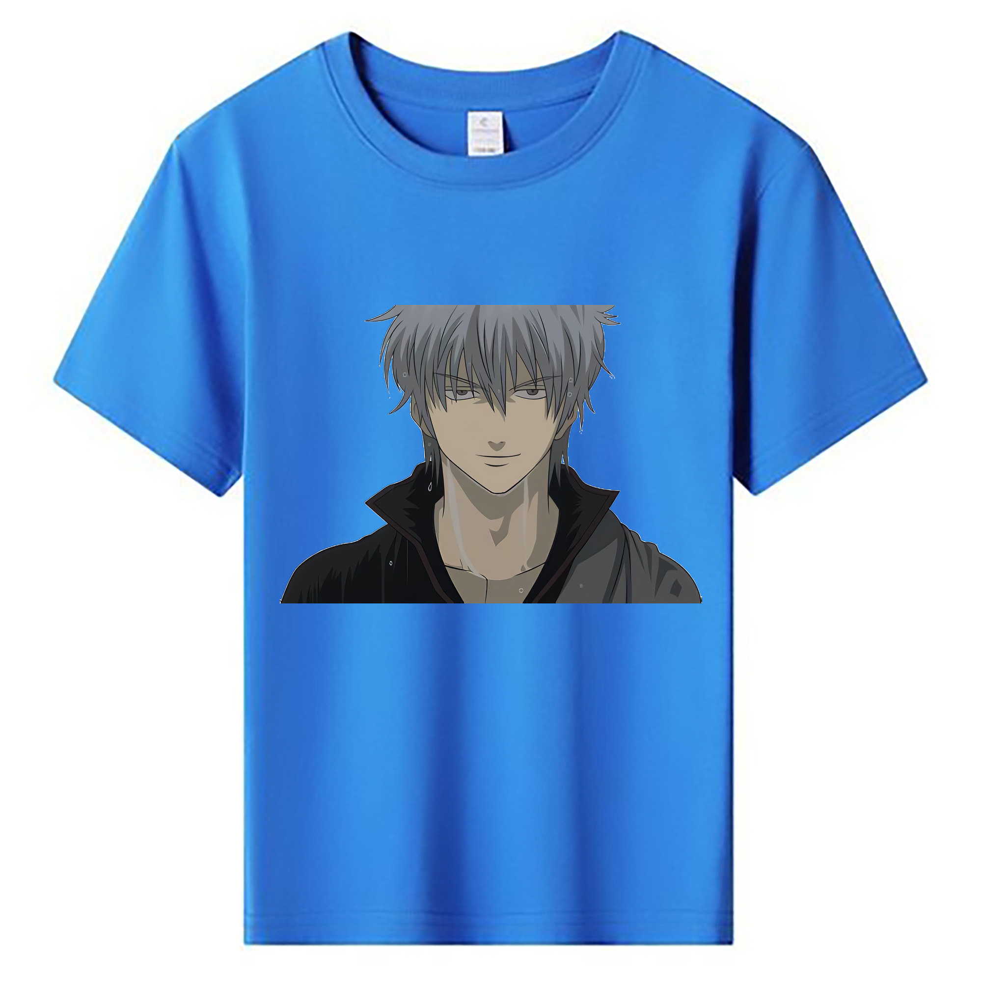 （画像用） ぎんたま 坂田銀時（さかたぎんとき） 神楽 志村新八（しむら しんぱち） GINTAMA Sakata Gintoki Kagura Shimura Shinpachi 綿100％キッズTシャツ（フロントプリント）